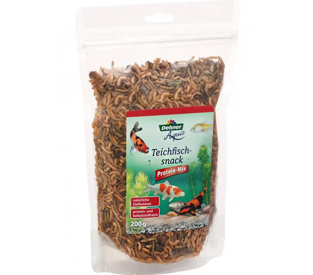 Dehner Aqua Gartenteich·TeichfischFutter|Teichfischfutter > Teichfischsnack Protein-Mix, 200 g