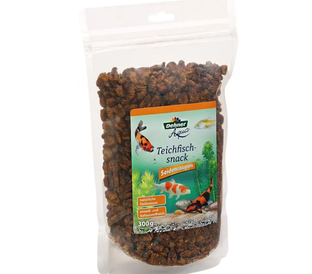 Dehner Aqua Teichfischsnack Seidenraupen, 300 g Hot