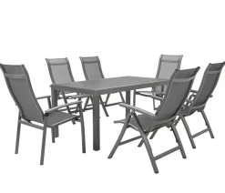 Dehner Ausziehtisch Chicago, ca. B160-210/H75/T90 cm Grau Sale