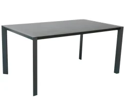 Dehner Garten-Esstische|Ausziehtische - Ausziehtisch Cleveland, ca. B160-240/H76/T101 cm Dunkelgrau