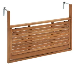 Dehner Balkonhängetisch, ca. B90/H65/T41,7 cm Braun Best