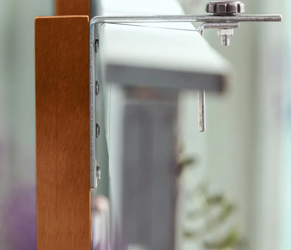 Dehner Balkonhängetisch, ca. B90/H65/T41,7 cm Braun Best