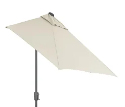 Dehner Balkonmöbel Aluminium|Sonnenschirme - Balkonschirm Chios, rechteckig, ca. B210/T130 cm Creme