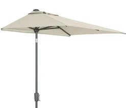 Dehner Balkonmöbel Aluminium|Sonnenschirme - Balkonschirm Chios, rechteckig, ca. B210/T130 cm Creme