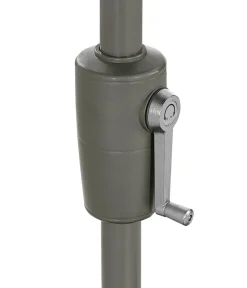 Dehner Balkonmöbel Aluminium|Sonnenschirme - Balkonschirm Chios, rechteckig, ca. B210/T130 cm Dunkelgrau