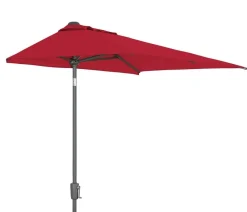 Dehner Balkonmöbel Aluminium|Sonnenschirme - Balkonschirm Chios, rechteckig, ca. B210/T130 cm Dunkelrot