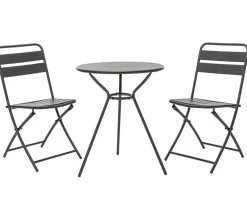 Dehner Balkonmöbel-Sets|Balkonmöbel Metall - Balkonset Oslo, 3-teilig Anthrazit