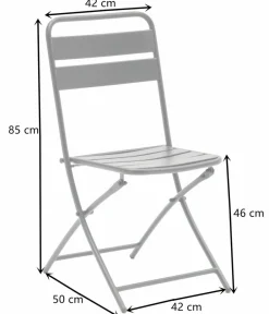 Dehner Balkonmöbel-Sets|Balkonmöbel Metall - Balkonset Oslo, 3-teilig Anthrazit