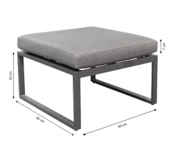 Dehner Loungemöbel|Balkonmöbel-Sets > Balkonset Padua, 5-teilig