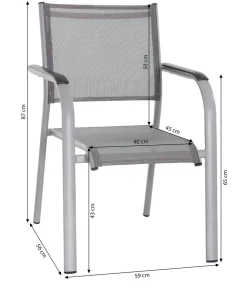 Dehner Balkon-Stapelstuhl Dallas Discount