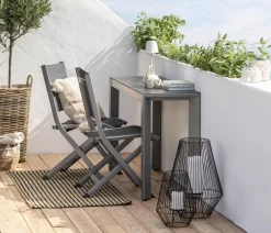Dehner Balkonmöbel Aluminium|Balkontische > Balkontisch Chicago, ca. B133,5/H75/T42 cm