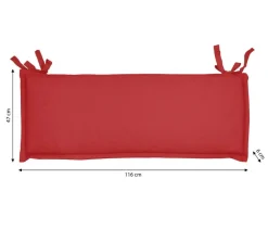 Dehner Sitzauflagen > Bankauflage Veneto 2-Sitzer, ca. B116/H6/T47 cm