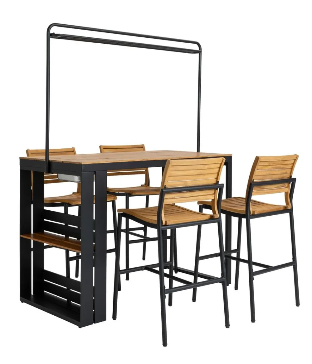 Dehner Gartenmöbel-Sets - Barset New Jersey, 5-teilig
