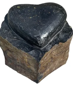 Dehner Basalt-Herz, ca. B22/H18/T22 cm Dunkelgrau Outlet