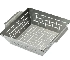 Dehner BBQ Edelstahl-Gemüsekorb, ca. B21,3/H6,5/T21,3 cm Silber Sale