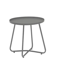 Dehner Gartentische Metall|Beistelltische - Beistelltisch Ibiza, ca. Ø45/H45 cm Anthrazit