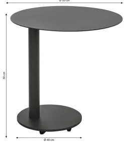 Dehner Balkonmöbel Aluminium|Gartentische Aluminium > Beistelltisch Mika, ca. Ø50/H50 cm