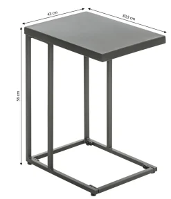 Dehner Gartentische Metall|Balkonmöbel Metall > Beistelltisch Noah, ca. B43/H56/T30,5 cm