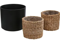 Dehner Blumentöpfe & Übertöpfe > Übertopf-Set Green Up Your Home, 3-teilig