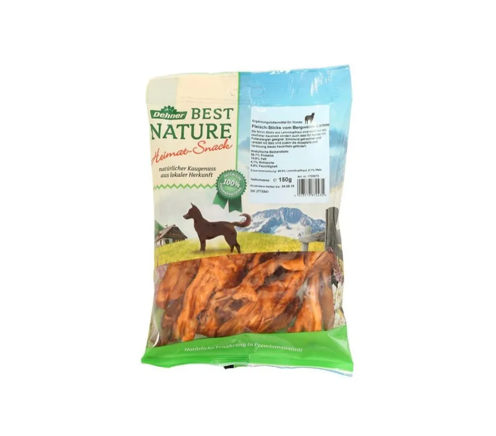 Dehner Best Nature Hundesnack Fleisch-Sticks vom Bergweide-Lamm, 150 g Online