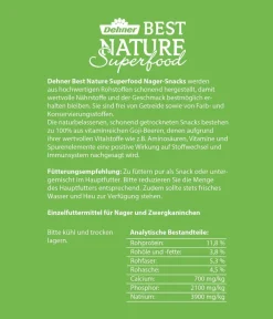 Dehner Best Nature Nagersnack Superfood Pure Goji-Beeren, 150 g Hot