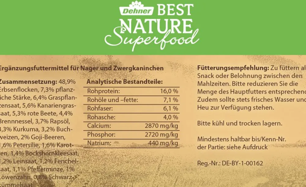 Dehner Best Nature Nagersnacks > Nagersnack-Würfel Superfood Goji-Beeren