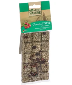 Dehner Best Nature Nagersnacks - Nagersnack Superfood Tafel Preiselbeeren, 125 g