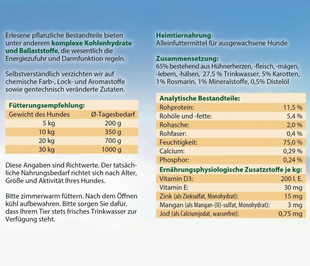 Dehner Best Nature Nassfutter Hund > Nassfutter für Hunde Light