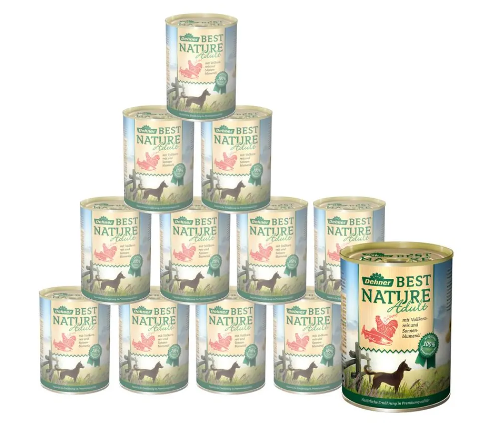 Dehner Best Nature Nassfutter für Hunde Adult Clearance