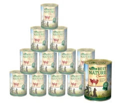 Dehner Best Nature Nassfutter für Hunde Senior, Geflügel & Lamm New