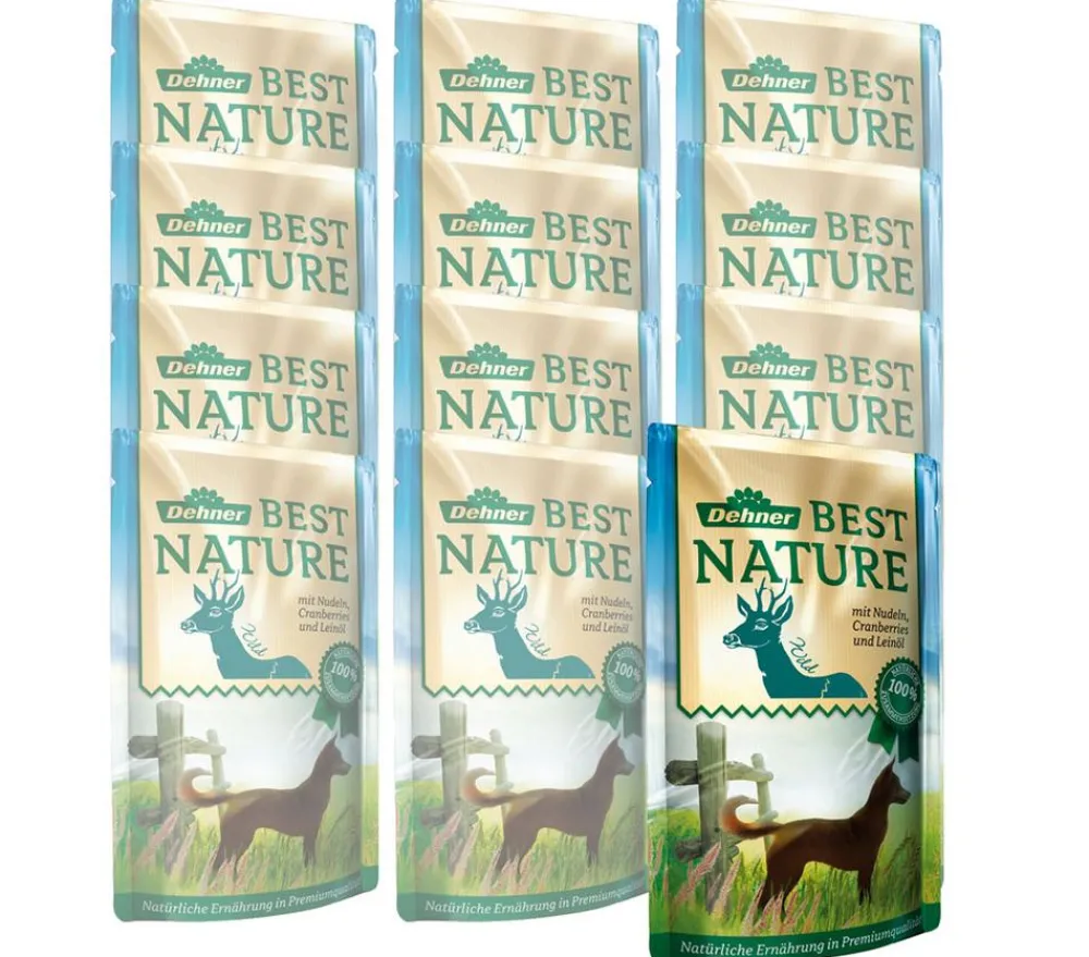Dehner Best Nature Nassfutter Hund - Nassfutter für Hunde Adult, 12 x 150 g