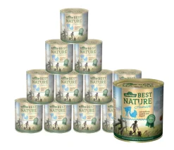 Dehner Best Nature Nassfutter für Hunde Junior, Kalb & Pute