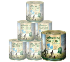 Dehner Best Nature Nassfutter Hund - Nassfutter für Hunde Junior, Kalb & Pute
