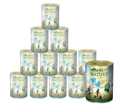 Dehner Best Nature Nassfutter Hund - Nassfutter für Hunde Junior, Kalb & Pute