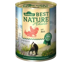 Dehner Best Nature Nassfutter Katze - Nassfutter für Katzen Adult, /400 g