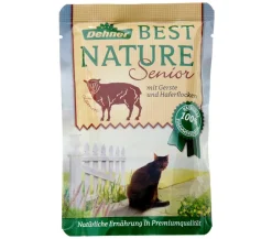 Dehner Best Nature Nassfutter Katze - Nassfutter für Katzen Senior, 16 x 85 g