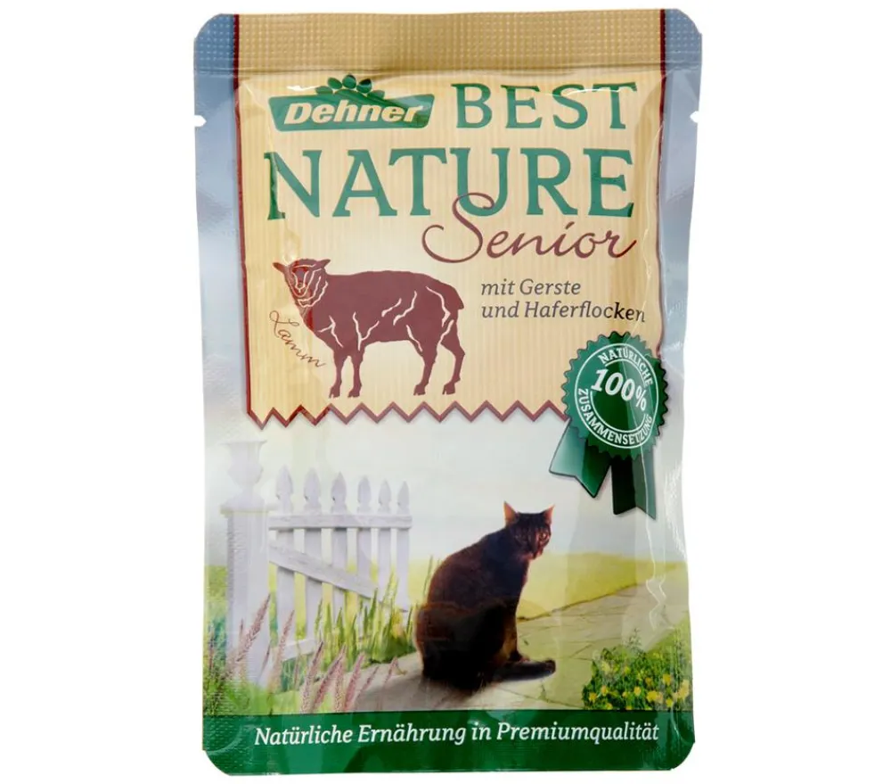 Dehner Best Nature Nassfutter Katze - Nassfutter für Katzen Senior, 16 x 85 g