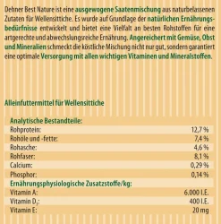 Dehner Best Nature Vogelfutter & Snacks - Vogelfutter für Wellensittiche, 2,5 kg