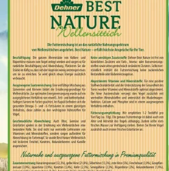 Dehner Best Nature Vogelfutter & Snacks - Vogelfutter für Wellensittiche, 2,5 kg