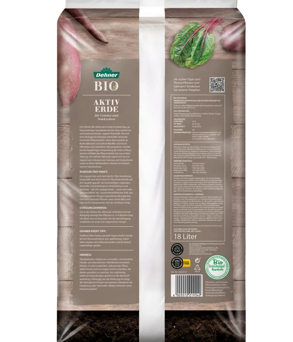 Dehner Bio Spezialerde - Aktiverde, 18 l