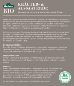Dehner Bio Spezialerde - Aussaat- und Kräutererde, 108 x 20 Liter