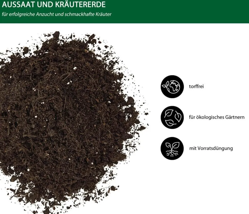 Dehner Bio Spezialerde - Aussaat- und Kräutererde, 20 l