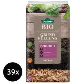 Dehner Bio Spezialerde - Hochbeet-Grundfüllung, 39 x 50 Liter