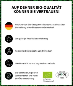 Dehner Bio Rasensamen > Rasen-Nachsaat, 500 g