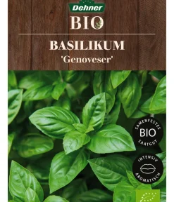 Dehner Bio Kräutersamen - -Saatgut Basilikum 'Genoveser'