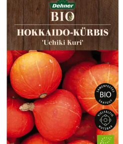 Dehner Bio Gemüsesamen - -Saatgut Hokkaido-Kürbis 'Uchiki Kuri'