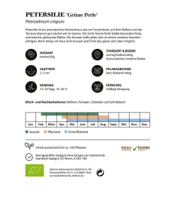 Dehner Bio Kräutersamen > -Saatgut Petersilie 'Grüne Perle'