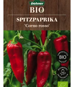 Dehner Bio -Saatgut Spitzpaprika 'Corno rosso' New