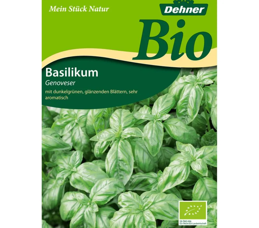 Dehner Bio Kräutersamen > -Samen Basilikum 'Genoveser'