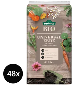 Dehner Bio Blumenerde > Universal-Erde, 48 x 40 Liter